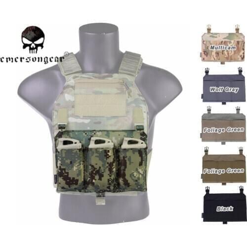 EmersonGear Detachable Plate Bag Triple M4 Magazine Pouch For 419 / 420 Vest EM6407