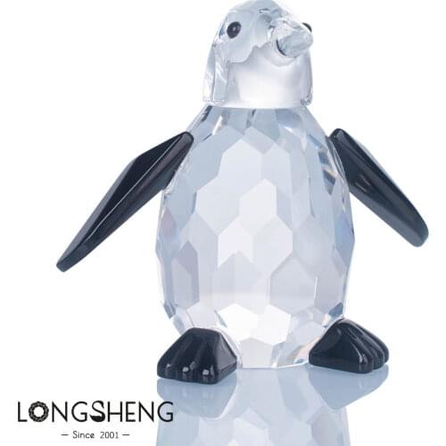 2019 Glass Penguin Crystal Animal Home Decoration Accessories Personalised Gift For Child Drop Shipping