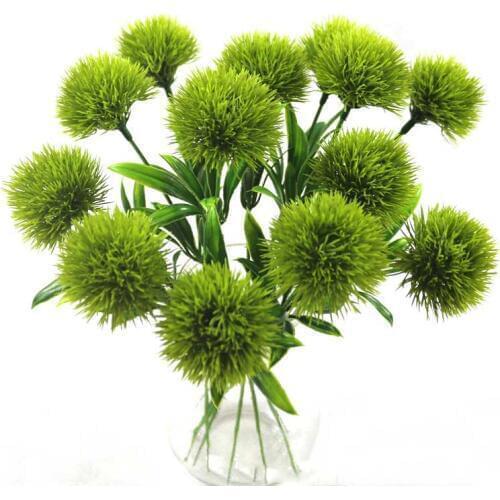 1pcs Dandelion Flowers Home Decorative 25cm plastic fake Artificial Flowers For Home party Wedding green real touch Decor