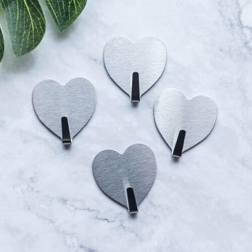 Hook Stainless Steel Love No Trace Hook Room Decoration Wall Hook