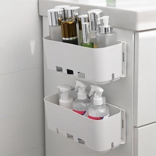 Kitchen Drawer Shelf Spices Bottles Rack Under Sink Storage Box Wall-Mounted Kitchen Organizer Bathroom Bottle Holder
