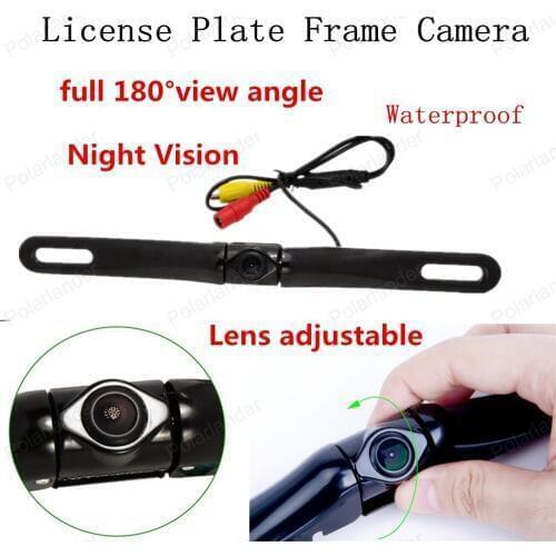 Hot sell Waterproof 180 degree(H) Full View Lens Multifunction Switchable Car License Plate Backup Camera Night Vision