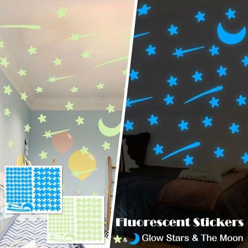 Glow in The Dark Stars for Ceiling with Glow Stars & the moon - Glow in The Dark Stickers for Ceiling Perfect for Kids Room