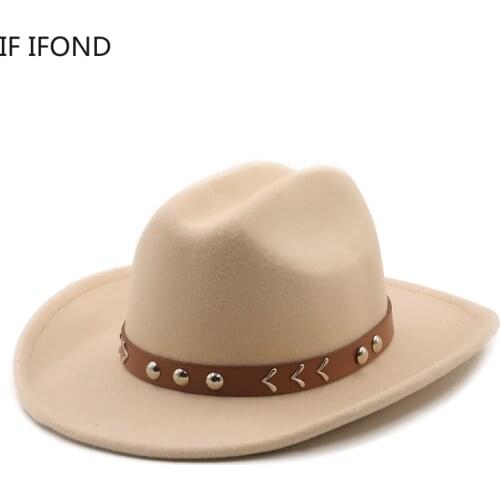 New British Style Wool Jazz Felt Fedora Hats Womens Mens Panama Trilby Formal Party Cap With Leather 2022 New gorras hombre