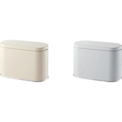 New Desktop Trash Can Nordic Bedroom Small Mini Minimalist Office Desk Waste Bin Home Table Household Mini Trash Can
