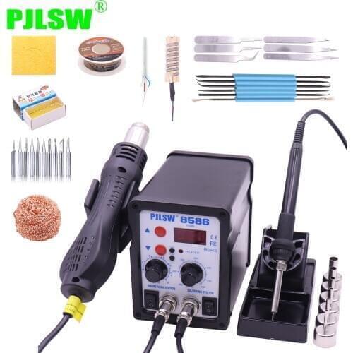PJLSW8586 SMD BGA Rework Solder Station Hot Air Blower Heat Gun Intelligent Detection And Cool Air Welding Soldering Iron Repair