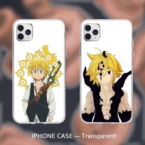 Anime seven deadly sins Phone Case Transparent for iPhone 6 7 8 11 12 s mini pro X XS XR MAX Plus cover funda shell