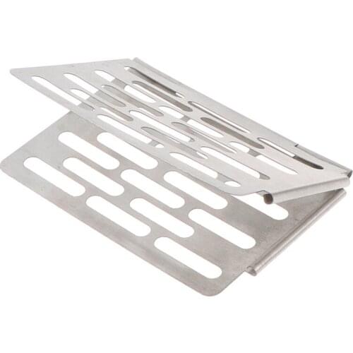 Folding Walking Travel Barbecue Net Grill Plate Portable Camping BBQ Nonstick Stainless Steel Mini Shelf Outdoor Picnic Tool