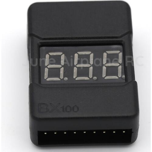 4pcs BX100 3.7-30V 1-8S Lipo Li-po/ion/Fe Battery Voltage Tester Checker Low Voltage Buzzer Alarm For RC Quadcopter Drones