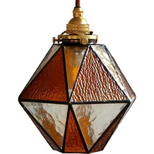 Japanese Loft Decor LED Pendant Light Modern Brass Glass Hanging Lamp Dining Room Home Lighting Antique Droplight Luminaire