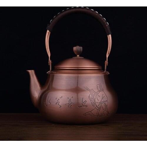 1.5L teapot copper pot pure copper thick copper kettle environmental health