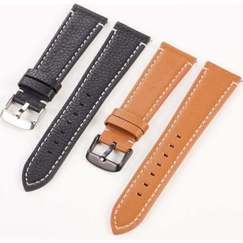 20 22mm Quick Release Replacement wristband For Huami Amazfit GTR 42mm 47mm Genuine Leather watchband Straps Accessories