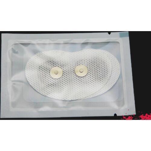 20pcs magnetic snap physiotherapy electrodes patch conductive gel pad for Smart anti-snore stop snore circle device