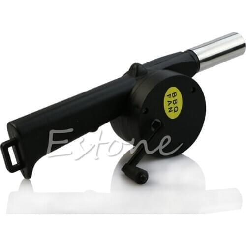 2020 New BBQ Fan Air Blower Hand Crank Powered Barbecue Fire Picnic Camping Tools