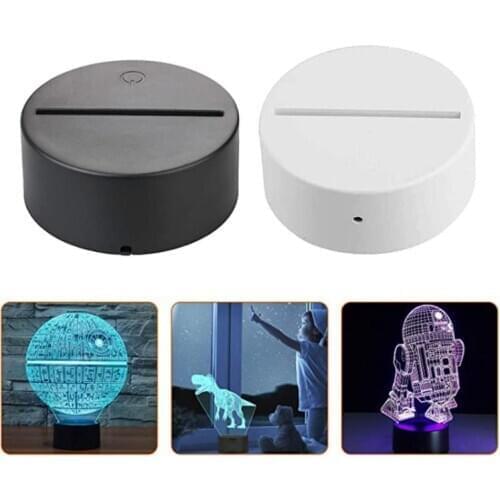 4 Night LED Light Lamp Base Remote Control USB Cable Adjustable 7 Colors Lights M89B