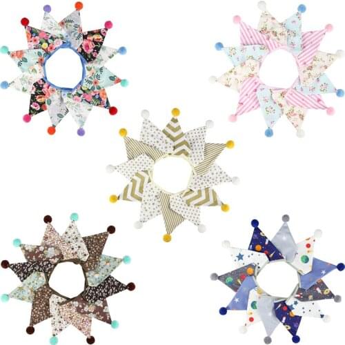 5 Kinds 3.2m 12 Flags Cartoon Cotton Banner Fluffy Ball Pennant Garland Kids Baby Shower Birthday Bunting Wedding Party Decor