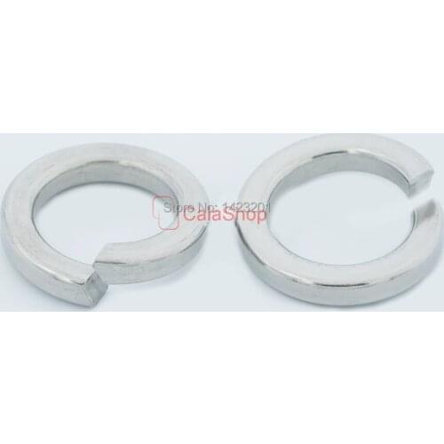 50 Pcs / Lot M10 M12 M16 Stainless Steel Split Lock Spring Washers Pad Screw Washers