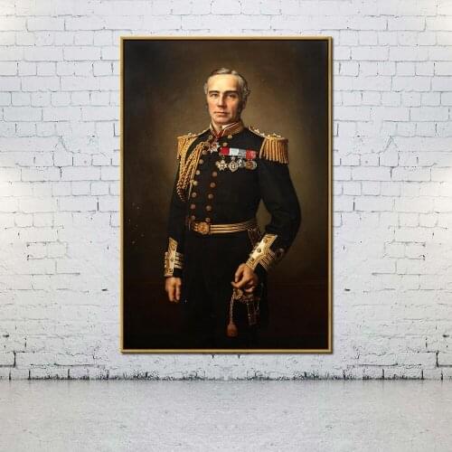 Artcozy Oil Canvas Painting portrait of an admiral For Home Decoration Wall Art