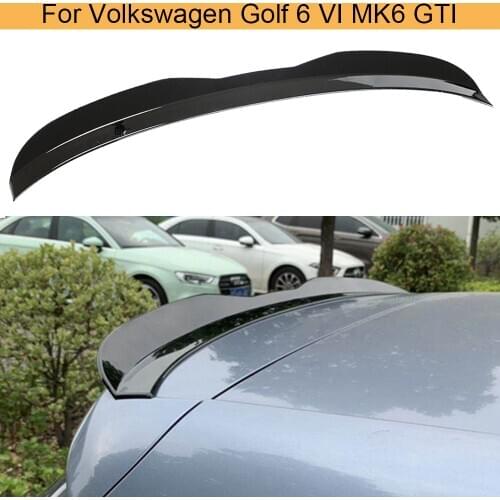 Car Rear Roof Spoiler Wing For Volkswagen VW Golf 6 VI MK6 GTI 2009 - 2013 Rear Window Roof Boot Lip Wing Spoiler Carbon Fiber