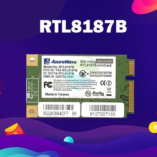 AzureWave RTL8187B AW-GU701 54Mbps Mini PCI-e Wireless WLAN Wifi Card