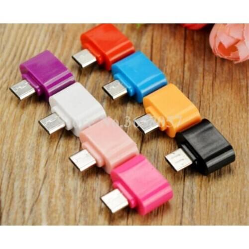 Colorful Micro USB To USB OTG Mini Adapter Converter For Android Smart Phone Otg Converter Cable Usb Otg Adapter