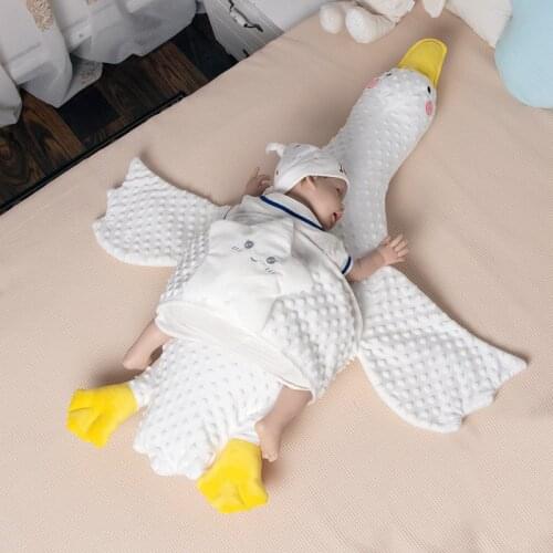Baby Exhaust Pillow Newborn Comfort Pillow Big White Goose Soothing Sleeping Artifact Infant Sleeping Relieves Intestinal Pain
