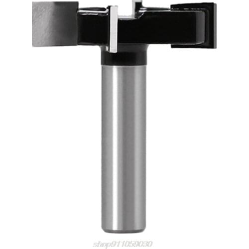 12mm 1/2" Shank Wood Milling Cutter Planing Adapter Collet Flattening Router Bit T-blade Slab Woodworking D18 20 Dropshipping