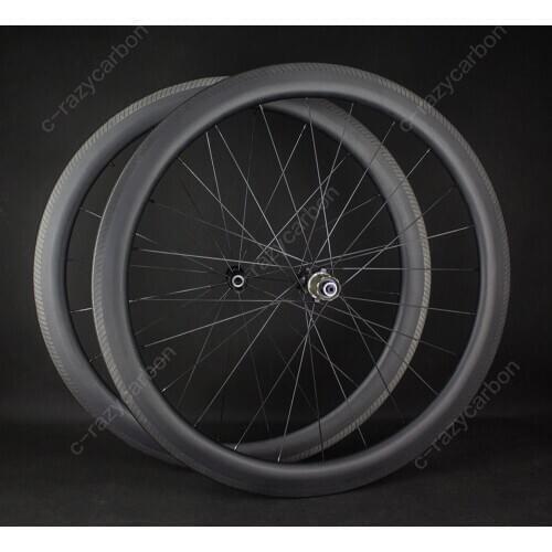 Quality Wheels 700C UD Special Brake Track Bicycle Wheels with R36 Carbon Hubs Straight Pull Hubs Ceramic Bearings Free Shipping