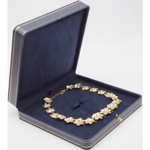 Leather paper diamond snap watch case jewellery boxes and packaging jewelry organizer box gift box