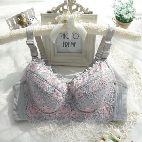 Lace Push Up Bra B C D E F G H Women Underwear Bra Lingerie Female Adjustable Bralette Bh