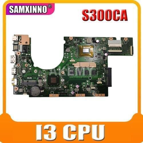For Asus S300CA Laptop Motherboard i3CPU REV2.0 S300C mainboard 60NB00Z0-MBE010 100% tested