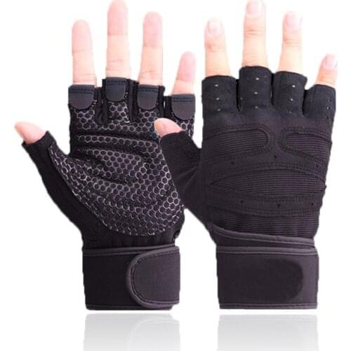 Fitness Gloves Men Women Gym Crossfit Bodybuilding Workout Wrist Gloves Half Finger Anti-skid Breathable Training Exercise Glove