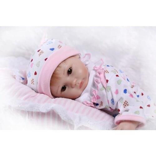 NPK 42cm Lifelike reborn dolls baby silicone reborn baby girl dolls baby real alive Toys For Girls bebe gift reborn bonecas toy