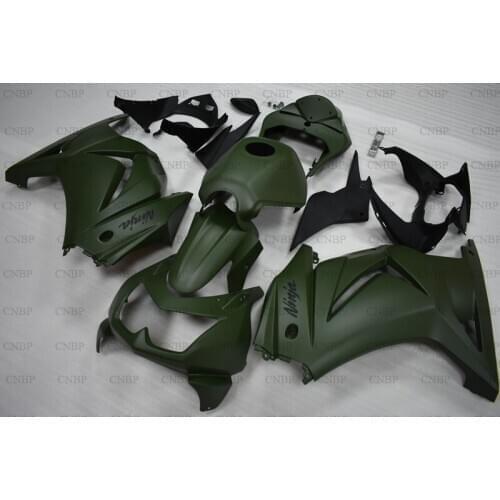 For Kawasaki Zx250r 2008 - 2014 Plastic Fairings Ninja 250R 13 14 Plastic Fairings EX250 2009 Matter Green Fairings
