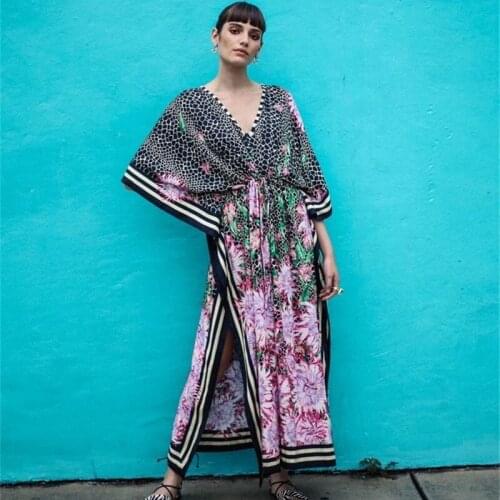 Beach Dress Woman Summer 2021 Beach Cover Up Beach Dresses And Tunics Plus Size Plage Femme Beachwear Bikini Cover-Ups AA5721