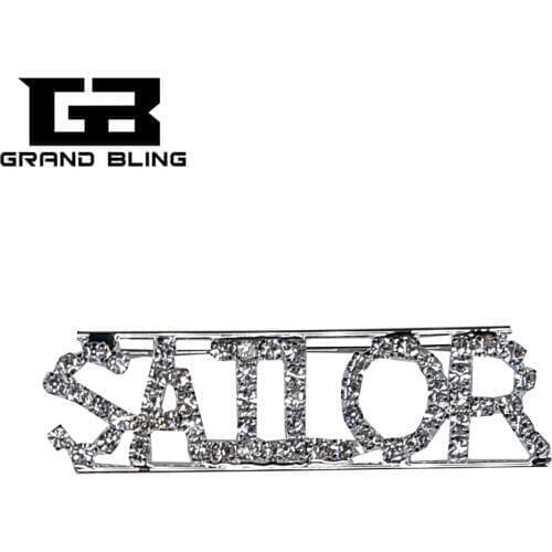 Profession Lapel Pin "Sailor" Word Brooch Accessories Unique Bling Gift