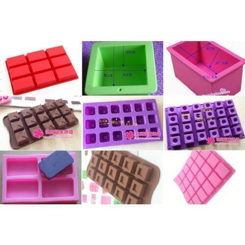 Rectangle square box series Silica gel cake mold handmade soap mould kitchen tools
