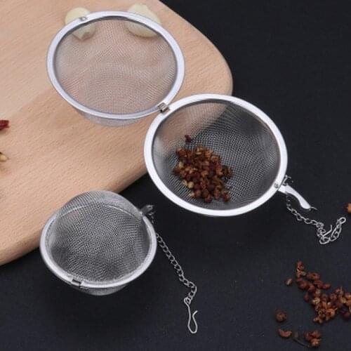 L/M/S Sizes Stainless Steel Tea Infuser Sphere Locking Spice Tea Ball Strainer Mesh Infuser Tea Filter Strainers Kitchen Tools
