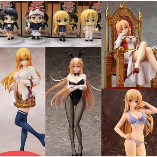 Japanese Anime Food Wars Shokugeki no Soma PVC Action figure Toy Nakiri erina Sexy Girl Figures Adult Collection Model Doll Gift