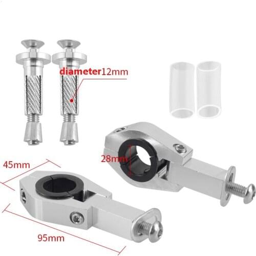 28mm Dirt Bike Retrofit Replacement Parts Securing Clip Handguard Bracket Kit Hand Brush Motorcycle Mounting Holder Universal