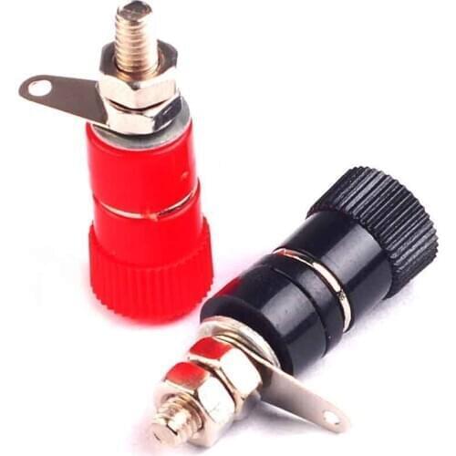 10PCS/LOT Blocks JS-910B Jack Block For Banana Plug Black 5+ Red 5