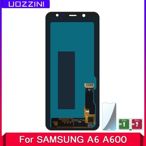 100% New Tested LCD For SAMSUNG Galaxy A6 2018 A600 A600F A600FN LCD Display with Touch Screen Digitizer Assembly For A600 5.6"