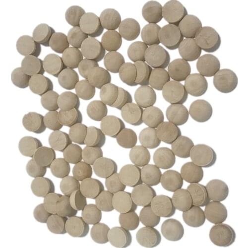 50pcs 15mm Half Wooden Beads Unfinished Natural Half Beads Wood Craft Blank Split Ball for DIY Christmas Home Party Crafts Decor