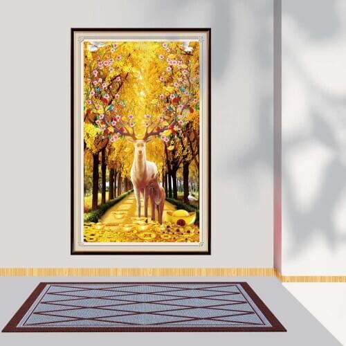 5D DIY Diamond Painting Deer Animals Full Drill Square Round Diamond Embroidery Money Tree Mosaic Rhinestone Pictures Home Decor