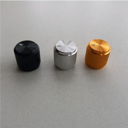 5pcs aluminum knob potentiometer knob 13*13*6mm Knurled potentiometer cap car knob switch cap Encoder for amplifier