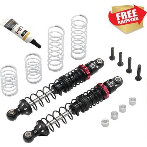 1/10 traxrs Trx4 TRX-4 option upgrade parts RC CAR Double spring Shock 70 80 90 100 110 120mm 2 pcs Silicone shock oil