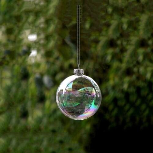 Free Shipping Small Packing Diameter=6cm 8cm 10cm 12cm Pearl-Lustre Glass Globe Home Decorative Christmas Day Hanging Pendant