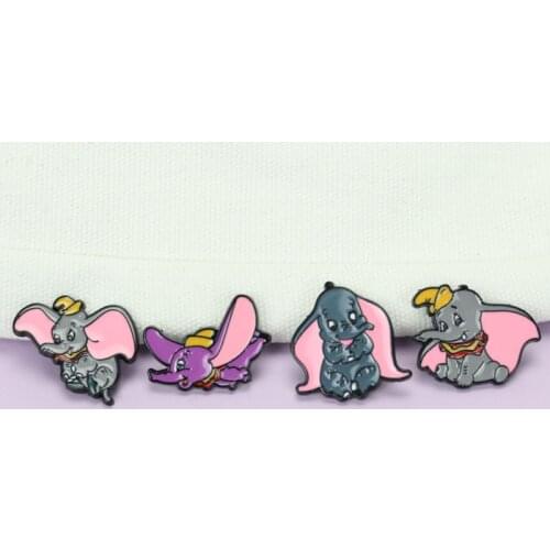 Disney Dumbo Brooch Badge Pin Fashion Anime Action Figures Cartoon Accessories Brooch Birthday Gifts