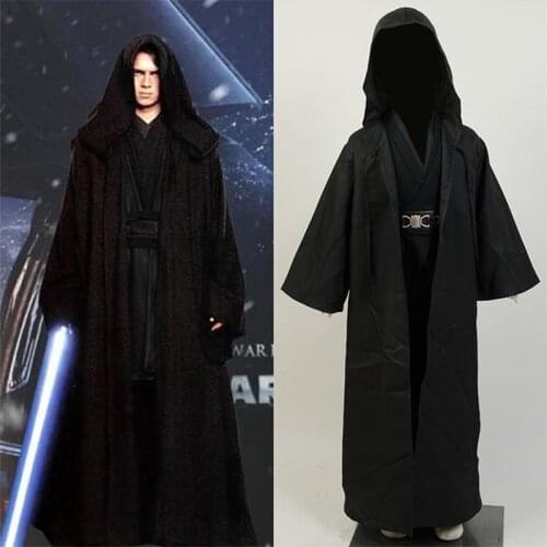 Fast Shipping Star Cosplay Sith Lord Anakin Skywalker Cosplay Costume Halloween Outfit Coat Kids Child Boy Christmas Gift