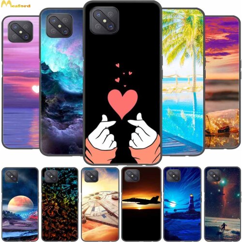 For OPPO A92s Case Wolf Silicone Soft Phone Cover For OPPO A72 A53 5G Back Case A92 S OPPOA92s Funda Black TPU Bumper Butterfly